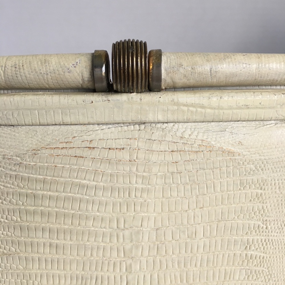 Vintage Creme Lizard Bag - Picture 11 of 11